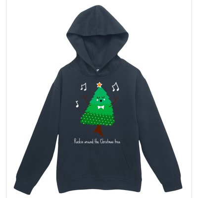 Rockin Around The Christmas Tree Unisex Gift Urban Pullover Hoodie