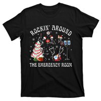 Rockin' Around The Emergency Room Christmas Xmas Nurse Funny T-Shirt