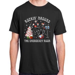 Rockin' Around The Emergency Room Christmas Xmas Nurse Funny Adult ChromaSoft Performance T-Shirt