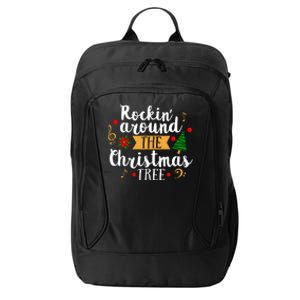 Rockin Around The Christmas Tree Holiday Cool Gift City Backpack