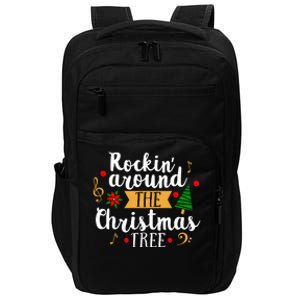 Rockin Around The Christmas Tree Holiday Cool Gift Impact Tech Backpack