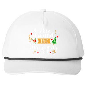 Rockin Around The Christmas Tree Holiday Cool Gift Snapback Five-Panel Rope Hat