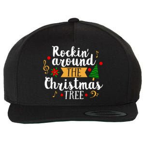 Rockin Around The Christmas Tree Holiday Cool Gift Wool Snapback Cap