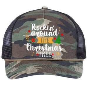 Rockin Around The Christmas Tree Holiday Cool Gift Retro Rope Trucker Hat Cap