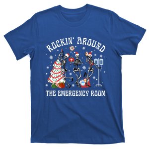 Rockin Around The Emergency Room Christmas Xmas Nurse Funny Gift T-Shirt