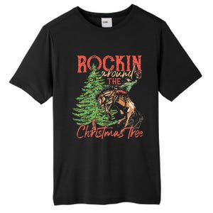 Rocking Around The Christmas Tree Christmas Cowboy Horse Tall Fusion ChromaSoft Performance T-Shirt