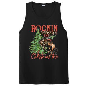 Rocking Around The Christmas Tree Christmas Cowboy Horse PosiCharge Competitor Tank