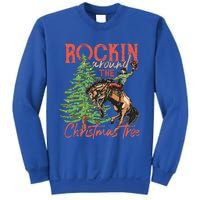 Rocking Around The Christmas Tree Christmas Cowboy Horse Sweatshirt