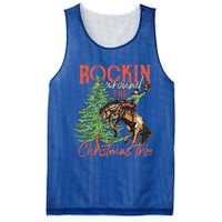 Rocking Around The Christmas Tree Christmas Cowboy Horse Mesh Reversible Basketball Jersey Tank