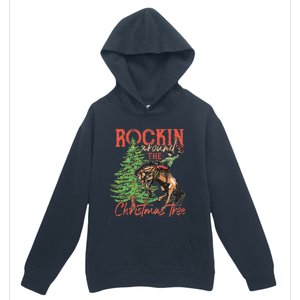 Rocking Around The Christmas Tree Christmas Cowboy Horse Urban Pullover Hoodie