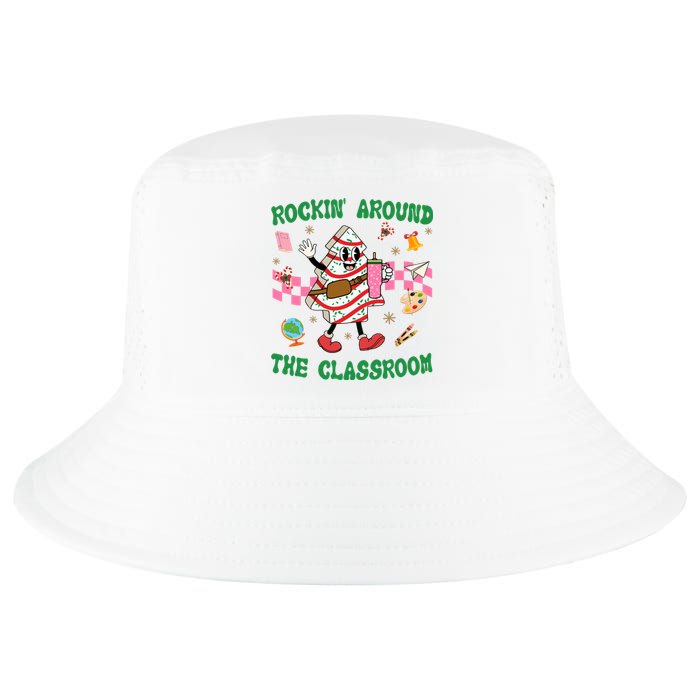 Rockin Around The Classroom Funny Teacher Christmas Cool Comfort Performance Bucket Hat