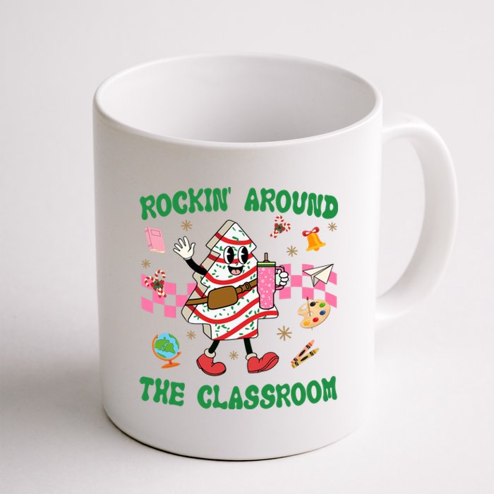 Rockin Around The Classroom Funny Teacher Christmas Coffee Mug