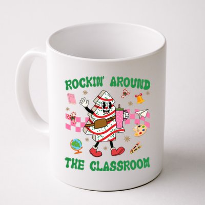 Rockin Around The Classroom Funny Teacher Christmas Coffee Mug