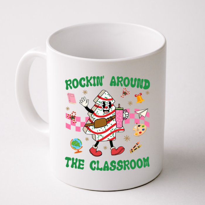 Rockin Around The Classroom Funny Teacher Christmas Coffee Mug