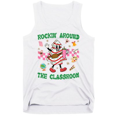 Rockin Around The Classroom Funny Teacher Christmas Tank Top