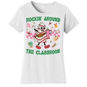 Rockin Around The Classroom Funny Teacher Christmas Women's T-Shirt