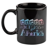 Reads Across Tee America Reading Teacher Books Reader Cool Gift 11oz C Handle Ceramic Mug