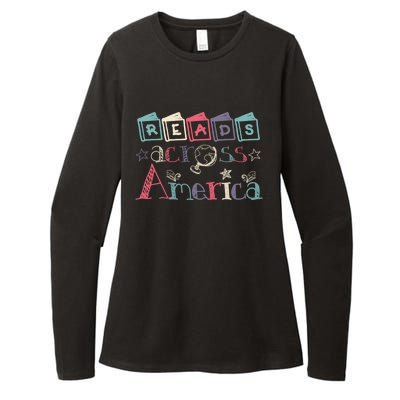 Reads Across Tee America Reading Teacher Books Reader Gift Womens CVC Long Sleeve Shirt