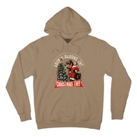 Rockin Around The Christmas Funny Cowboy Trump Western Xmas Hoodie