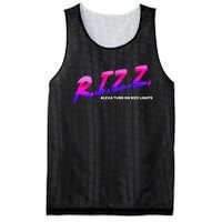 Rizz Alexa Turn On Rizz Lights Mesh Reversible Basketball Jersey Tank