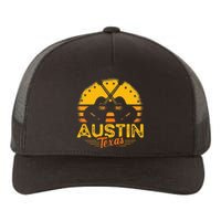 Retro Austin Texas Guitar Texas Yupoong Adult 5-Panel Trucker Hat