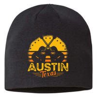 Retro Austin Texas Guitar Texas Sustainable Beanie