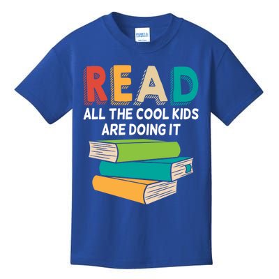 Read All The Cool Are Reading Book Lover Gift Readers Gift Kids T-Shirt