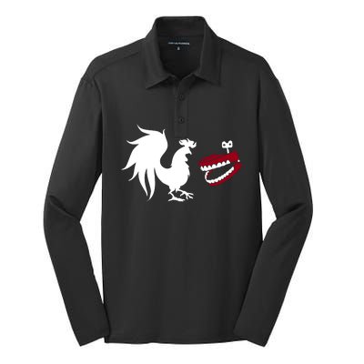 Rooster And Teeth Silk Touch Performance Long Sleeve Polo