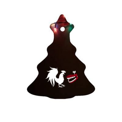 Rooster And Teeth Ceramic Tree Ornament