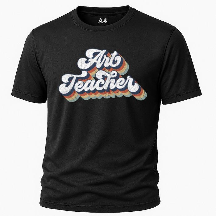 Retro Art Teacher For Artist Teacher Team Menn & Womenn Cooling Performance Crew T-Shirt