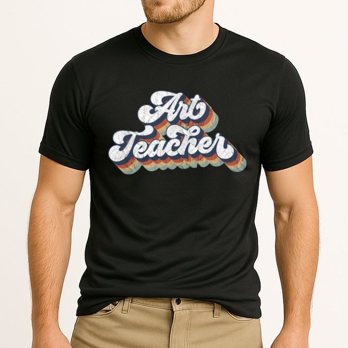 Retro Art Teacher For Artist Teacher Team Menn & Womenn Cooling Performance Crew T-Shirt