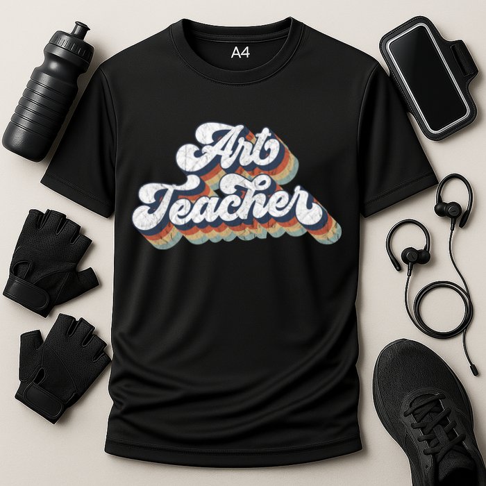 Retro Art Teacher For Artist Teacher Team Menn & Womenn Cooling Performance Crew T-Shirt