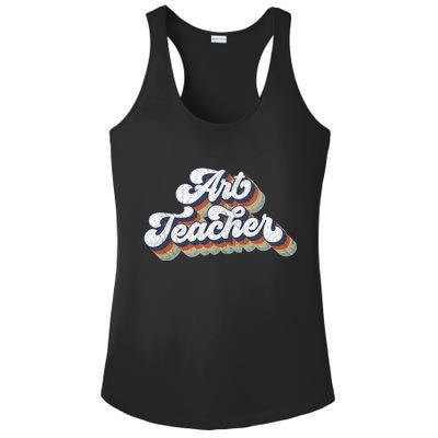 Retro Art Teacher For Artist Teacher Team Menn & Womenn Ladies PosiCharge Competitor Racerback Tank