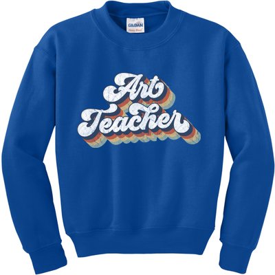 Retro Art Teacher For Artist Teacher Team Menn & Womenn Kids Sweatshirt