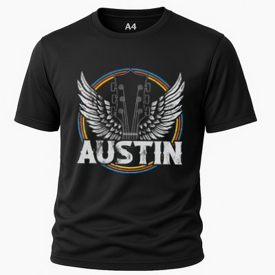 Retro Austin Texas Guitar Vintage Country Music Concert Performance Shirt