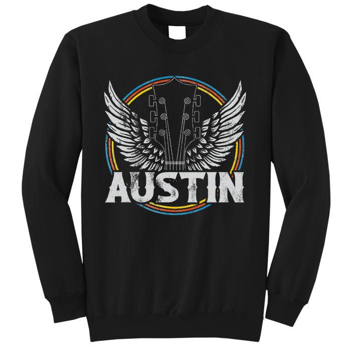 Retro Austin Texas Guitar Vintage Country Music Concert Sweatshirt