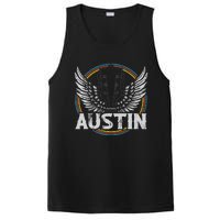 Retro Austin Texas Guitar Vintage Country Music Concert PosiCharge Competitor Tank