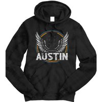 Retro Austin Texas Guitar Vintage Country Music Concert Tie Dye Hoodie