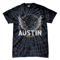 Retro Austin Texas Guitar Vintage Country Music Concert Tie-Dye T-Shirt