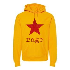 Rage Against The Musics Rocks Ratm Star Fist Name Premium Hoodie