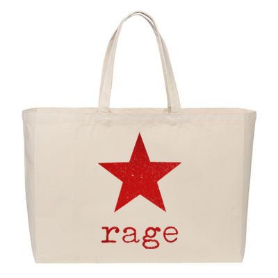 Rage Against The Musics Rocks Ratm Star Fist Name Cotton Canvas Jumbo Tote