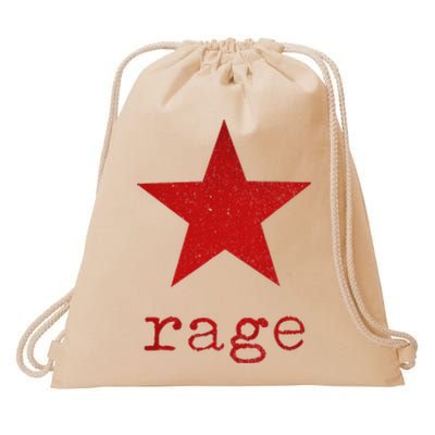 Rage Against The Musics Rocks Ratm Star Fist Name Drawstring Bag