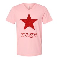 Rage Against The Musics Rocks Ratm Star Fist Name V-Neck T-Shirt