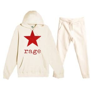 Rage Against The Musics Rocks Ratm Star Fist Name Premium Hooded Sweatsuit Set