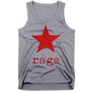 Rage Against The Musics Rocks Ratm Star Fist Name Tank Top