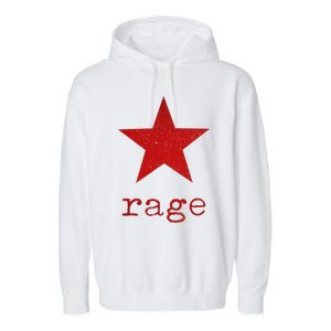 Rage Against The Musics Rocks Ratm Star Fist Name Garment-Dyed Fleece Hoodie