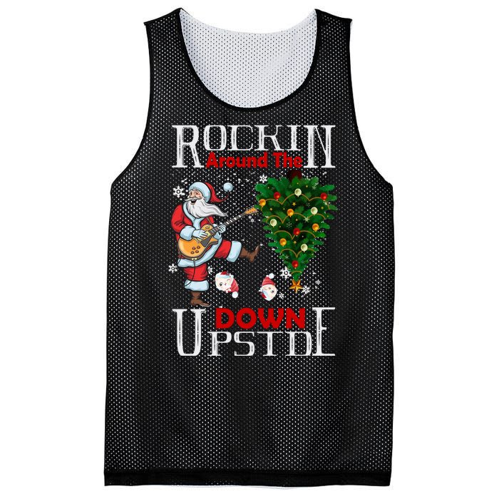 Rockin Around The Christmas Upside Down Mesh Reversible Basketball Jersey Tank