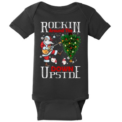 Rockin Around The Christmas Upside Down Baby Bodysuit