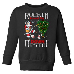 Rockin Around The Christmas Upside Down Toddler Sweatshirt