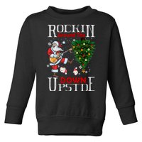 Rockin Around The Christmas Upside Down Toddler Sweatshirt